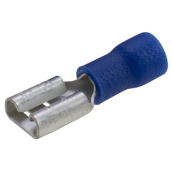 [432BL] Cosse femelle plate 6.3 x 0.8 mm