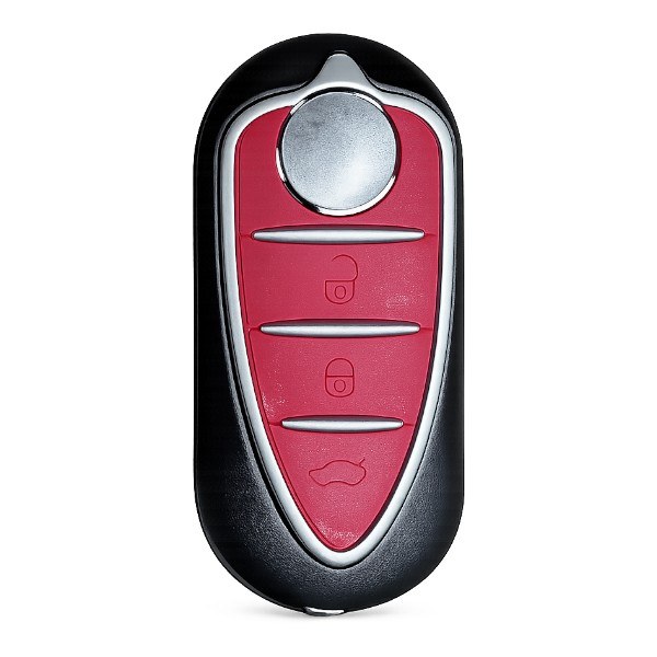 [4AR005] Coque de clé Alfa Romeo / 3 boutons - pile CR 2032 / sur tiroir / lame SIP22