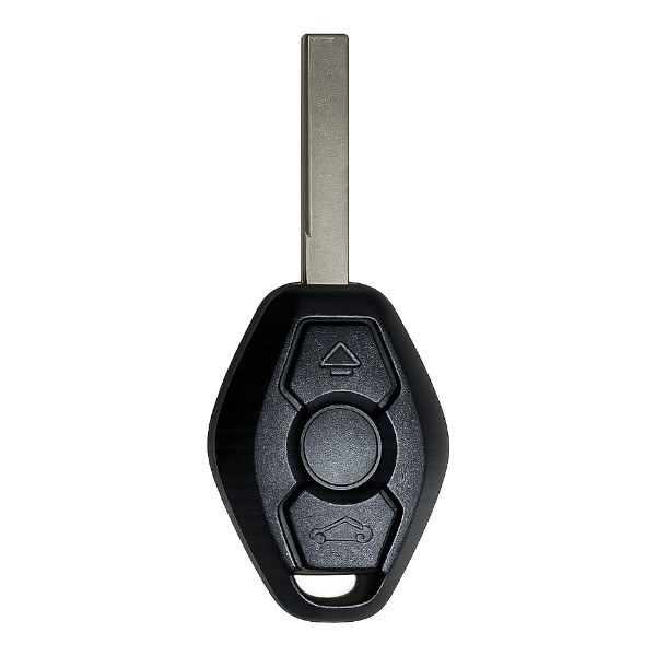 [4BM011] Coque de clé BMW / 3 boutons - pile CR 2032 / sur circuit / lame HU92