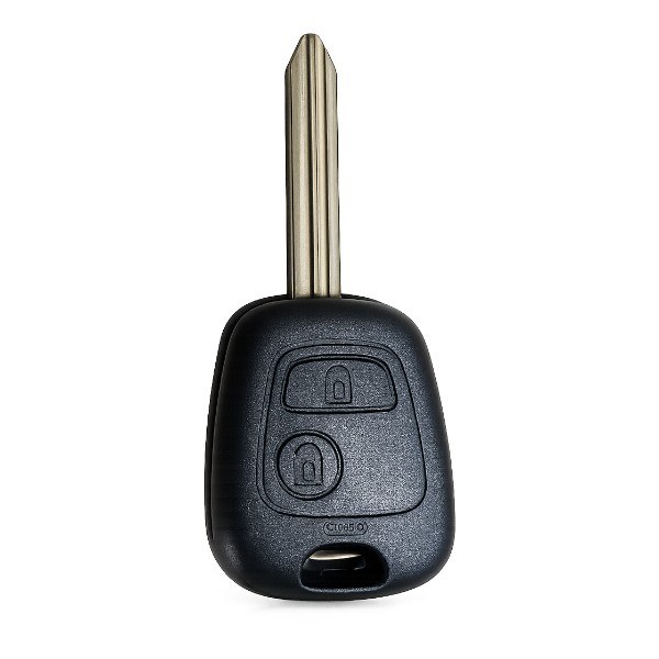 [4CT007] Coque de clé Citroën / 2 boutons - pile CR 2016 / sur circuit / lame SX9