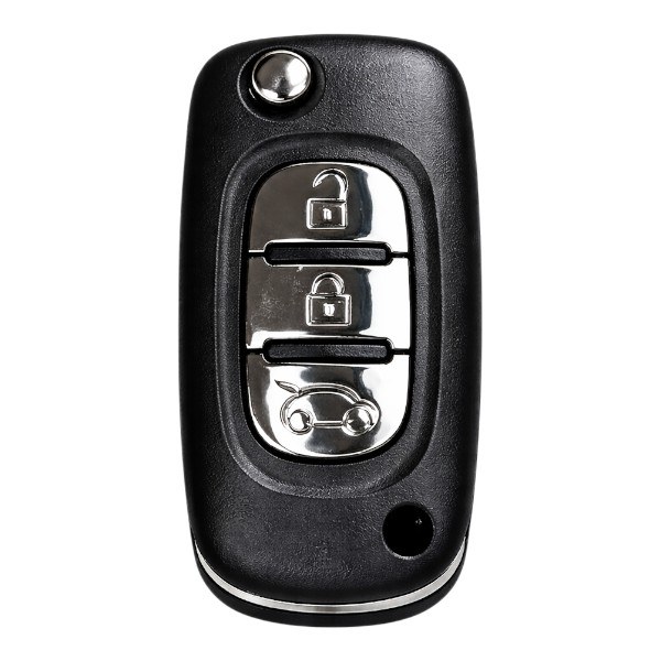 [4DC001] Coque de clé Dacia / 3 boutons - pile CR 2032 / sur coque / lame VA6