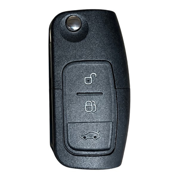 [4FD004] Coque de clé Ford / 3 boutons - pile CR 2032 / sur coque / lame HU101