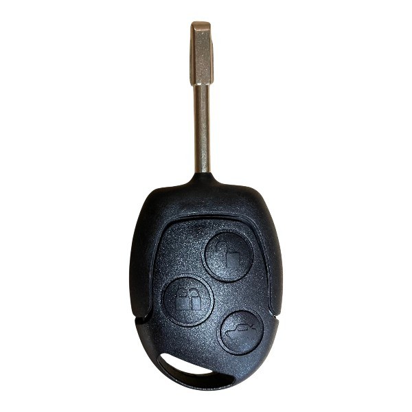 [4FD002] Coque de clé Ford / 3 boutons - pile CR 2032 / sur coque / lame FO21