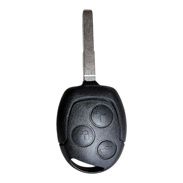 [4FD003] Coque de clé Ford / 3 boutons - pile CR 2032 / sur coque / lame HU101