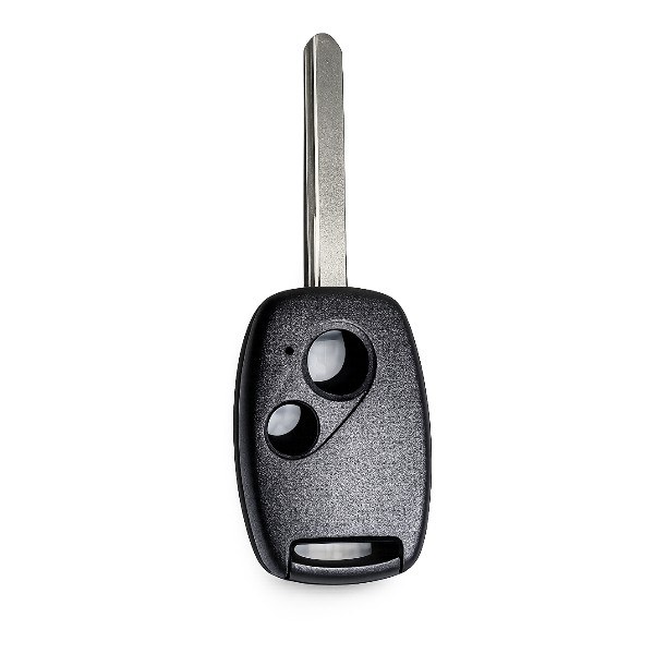 [4HD090] Coque de clé Honda / 2 boutons - pile CR 1616 / sur compartiment / lame HON66