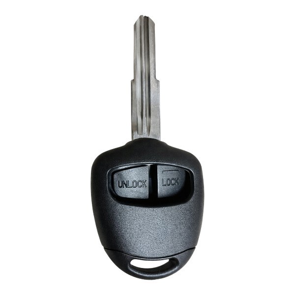 [4MT004] Coque de clé Mitsubishi / 2 boutons - pile CR 1616 / sur circuit / lame MIT8