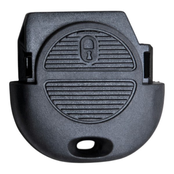 [4NI005] Coque de clé Nissan / 2 boutons - pile CR 2025 / sur coque / sans lame