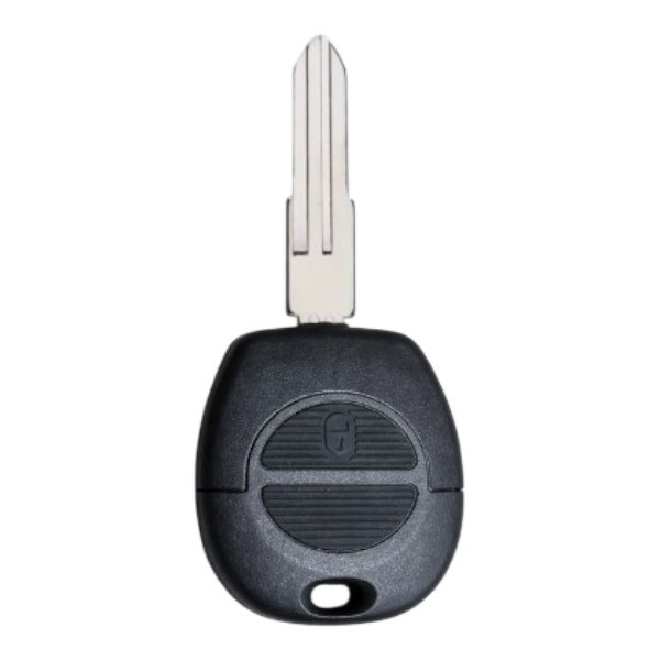 [4NI041] Coque de clé Nissan / 2 boutons - pile CR 2025 / sur coque / lame MSN11