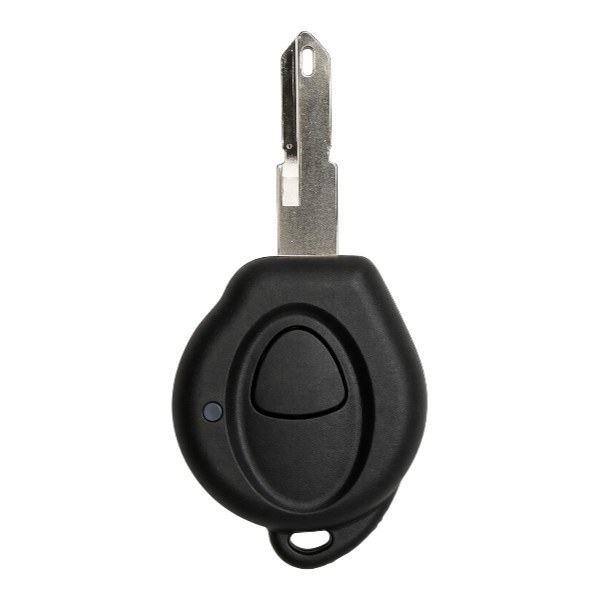 [4PG031] Coque de clé Peugeot / 1 bouton - pile CR 2016 / sur coque / sans lame