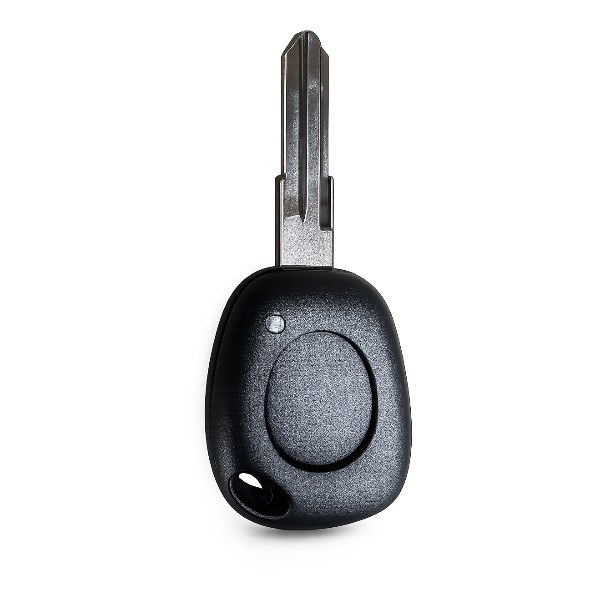 [4RN034] Coque de clé Renault / 1 bouton - pile CR 1620 / sur coque / lame VAC102