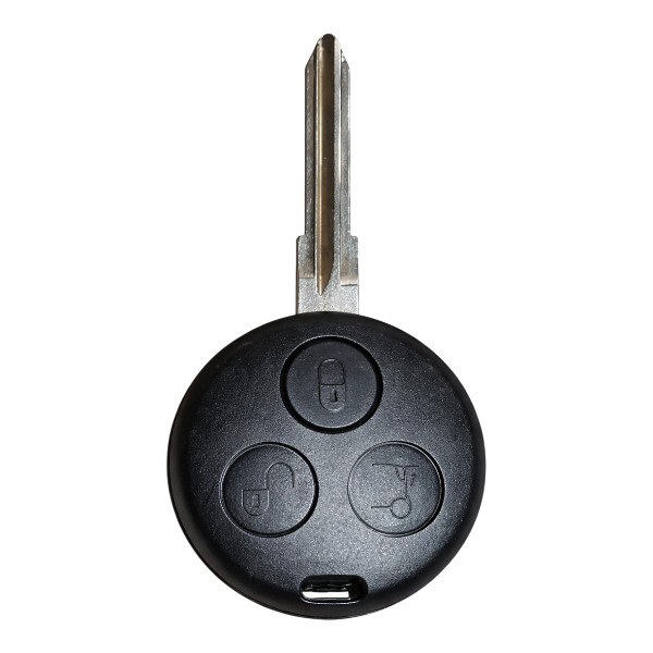[4SM002] Coque de clé Smart / 3 boutons - pile CR 2016 / sur coque / lame YM23