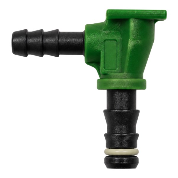 [10387] Raccord de retour plastique 1 voie (L) - Vert et noir