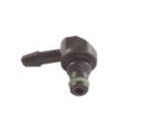 [10157] Raccord plastique 1 voie + joint (90°)