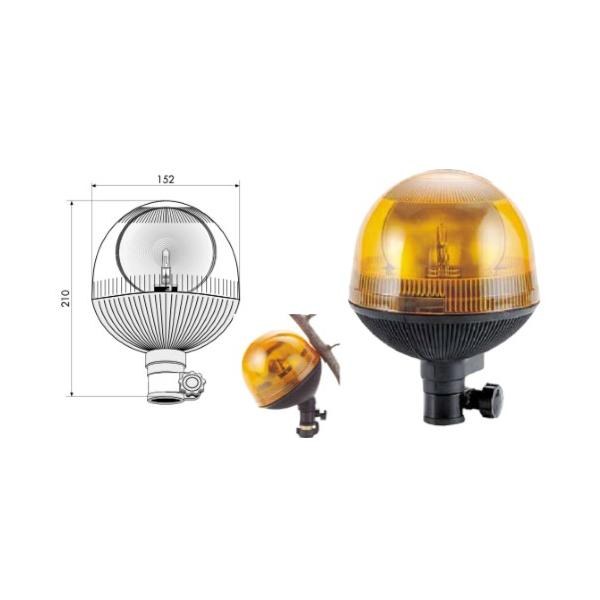 [GF600130] Gyrophare orange 12/24V fixation sur hampe souple - Ex 2182004