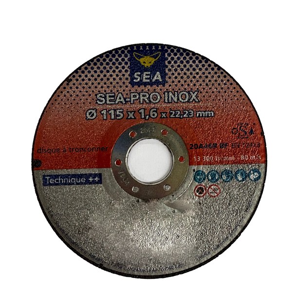 [1651] Disque à tronçonner diam 115 x 22 x 1.6 - plat
