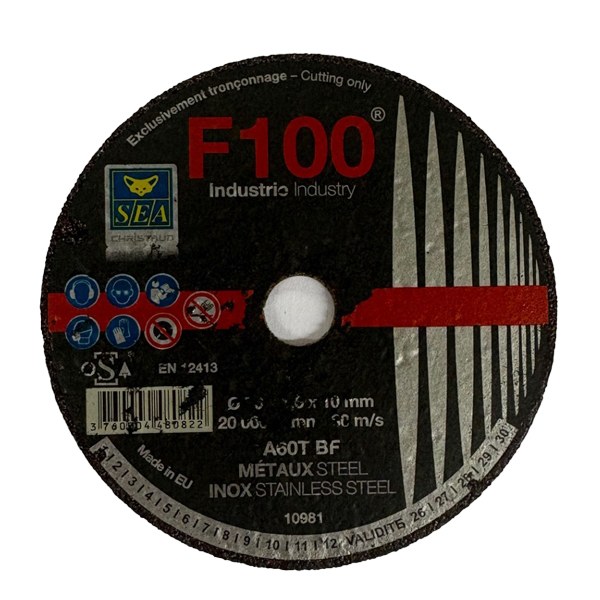 [1650] Disque à tronçonner diam.76 x 10 x 1.6 - plat