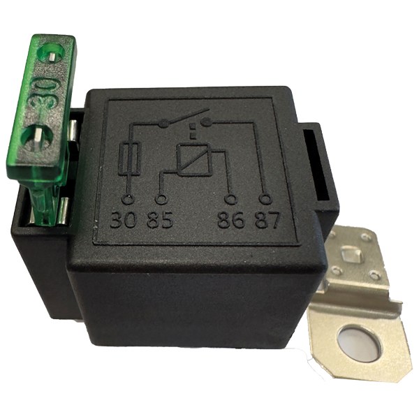 [563.10BL] Relais contacteur + fusible 12V 30A 4 fiches