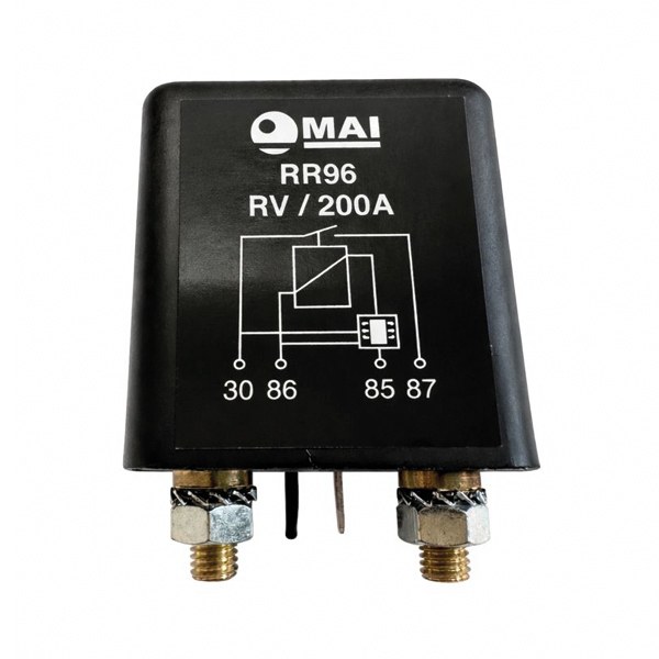 [396.00BL] Relais séparateur 12V 200A pont entre batterie principale et auxiliaire