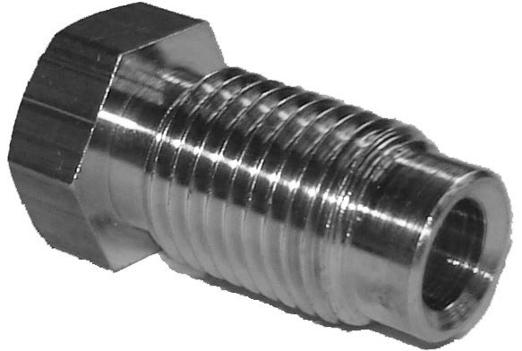 [2366] Raccord acier mâle 4,75 mm - 3/8 - 24UNF x 15 mm