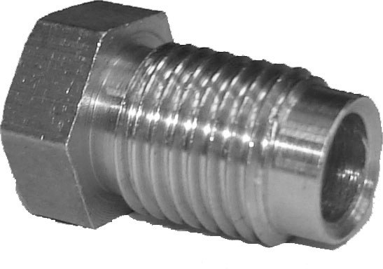 [2376] Raccord acier mâle 6,35 mm - 7/16 - 20UNF x 15 mm - 1/4