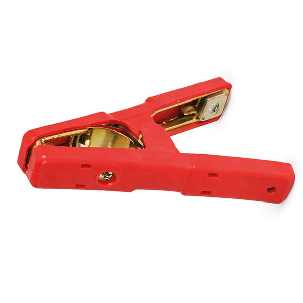 [932] Pince batterie laiton 350 AMP. rouge