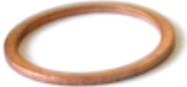 [317BL] Joint en cuivre plat diam. 12 - Blister de 4