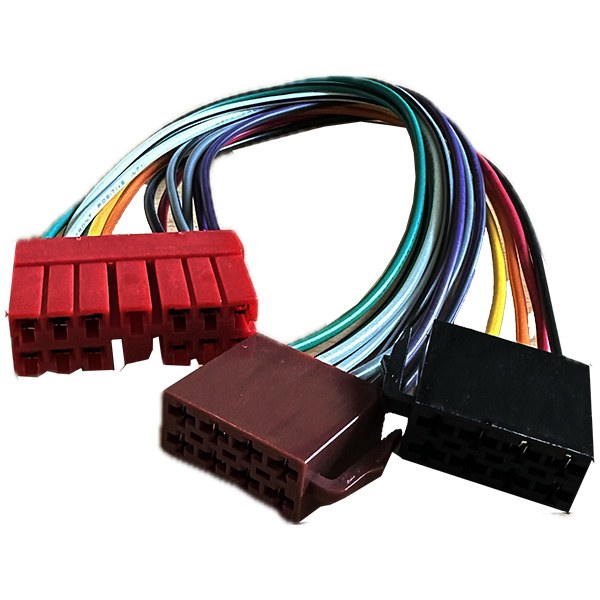 [956BL] Faisceau de liaison autoradio ISO - 4 hauts-parleurs ISO