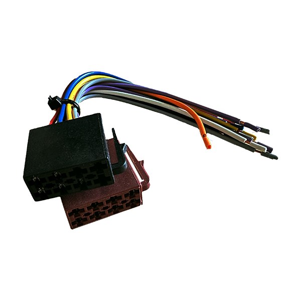 [959BL] Faisceau de liaison autoradio ISO/fils nus - 4 hauts-parleurs ISO/fils nus