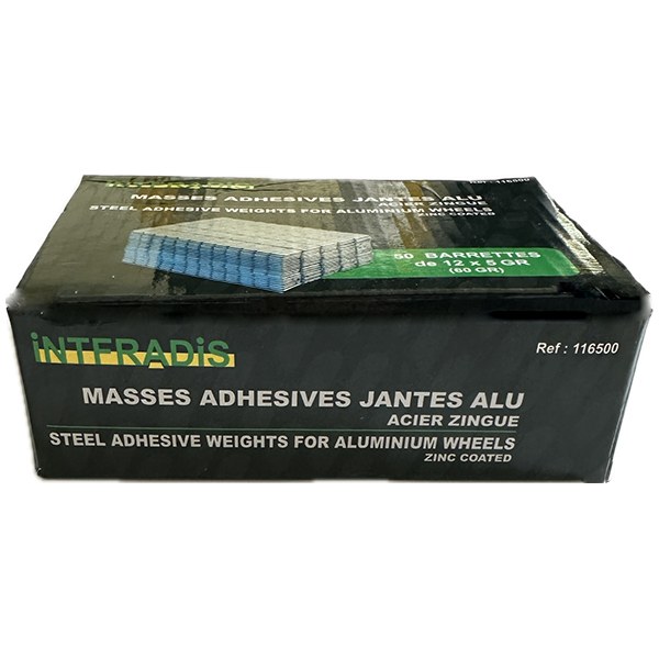 [116500] Boîte 50 barrettes adhésives fer 5Gx12