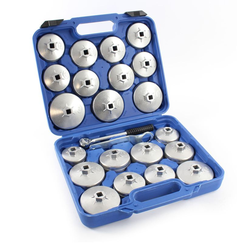 [COFFH23] Coffret de cloches aluminium pour filtre à huile 23 pièces