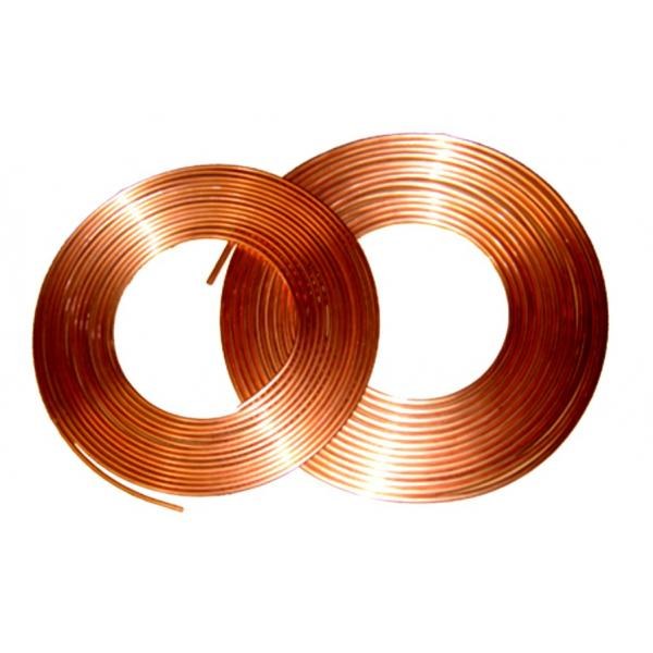 [2359] Tube de frein cuivre pur 6,35 mm x 4,55 mm L7.62 mètres