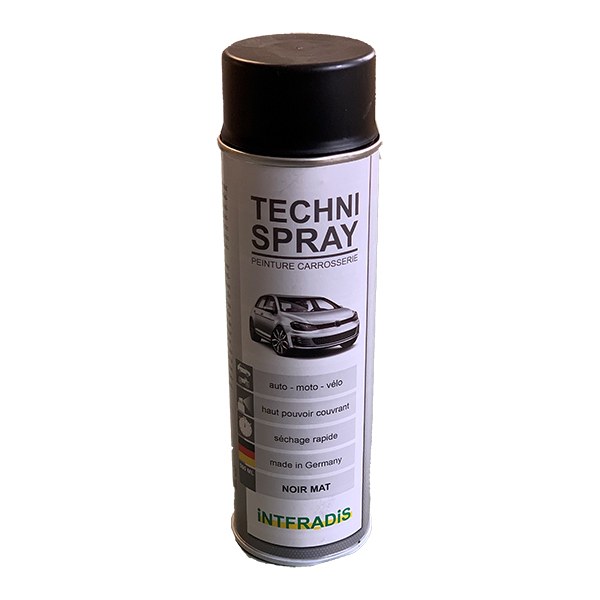 [740] Peinture carrosserie noir mat - aérosol 500 ml