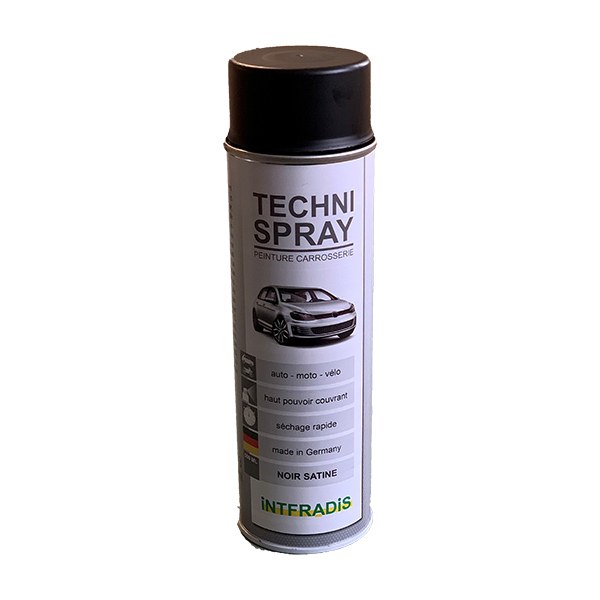 [742] Peinture carrosserie noir satiné - aérosol 500 ml