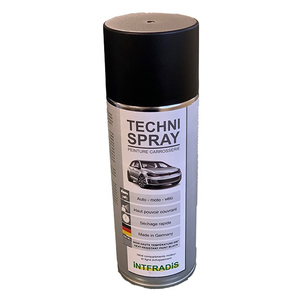 [747] Peinture haute température 650 degrés noir - aérosol 400 ml