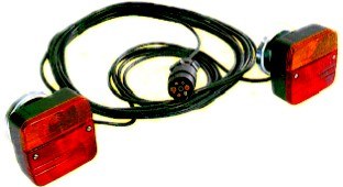 [103] Kit de 2 feux magnétiques 4 fonctions + câble 7 m