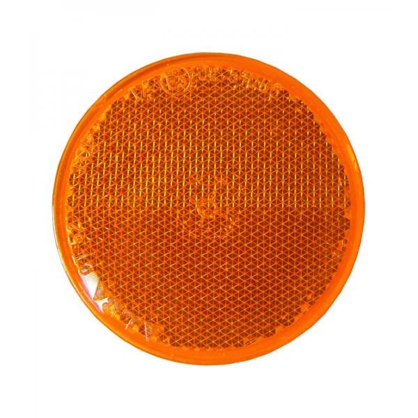 [494.30] Catadioptre rond orange diam. 60 mm adhésif