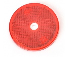 [491.20] Catadioptre rond rouge diam. 60 mm à visser
