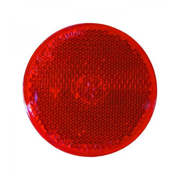 [494.20] Catadioptre rond rouge diam. 60 mm adhésif